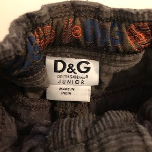D&G Junior Corduroy pants size 5 boys